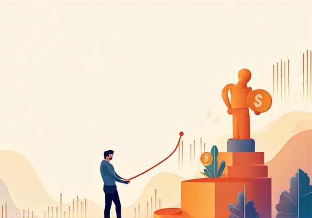 Finansiell frihet illustrasjon